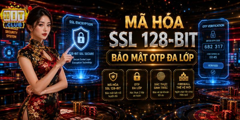 Hitclub Thiên Đường Giải Trí - Cài App Trải Nghiệm Rinh Ngay 68K Bảo mật SSL và xác thực OTP tại HITCLUB